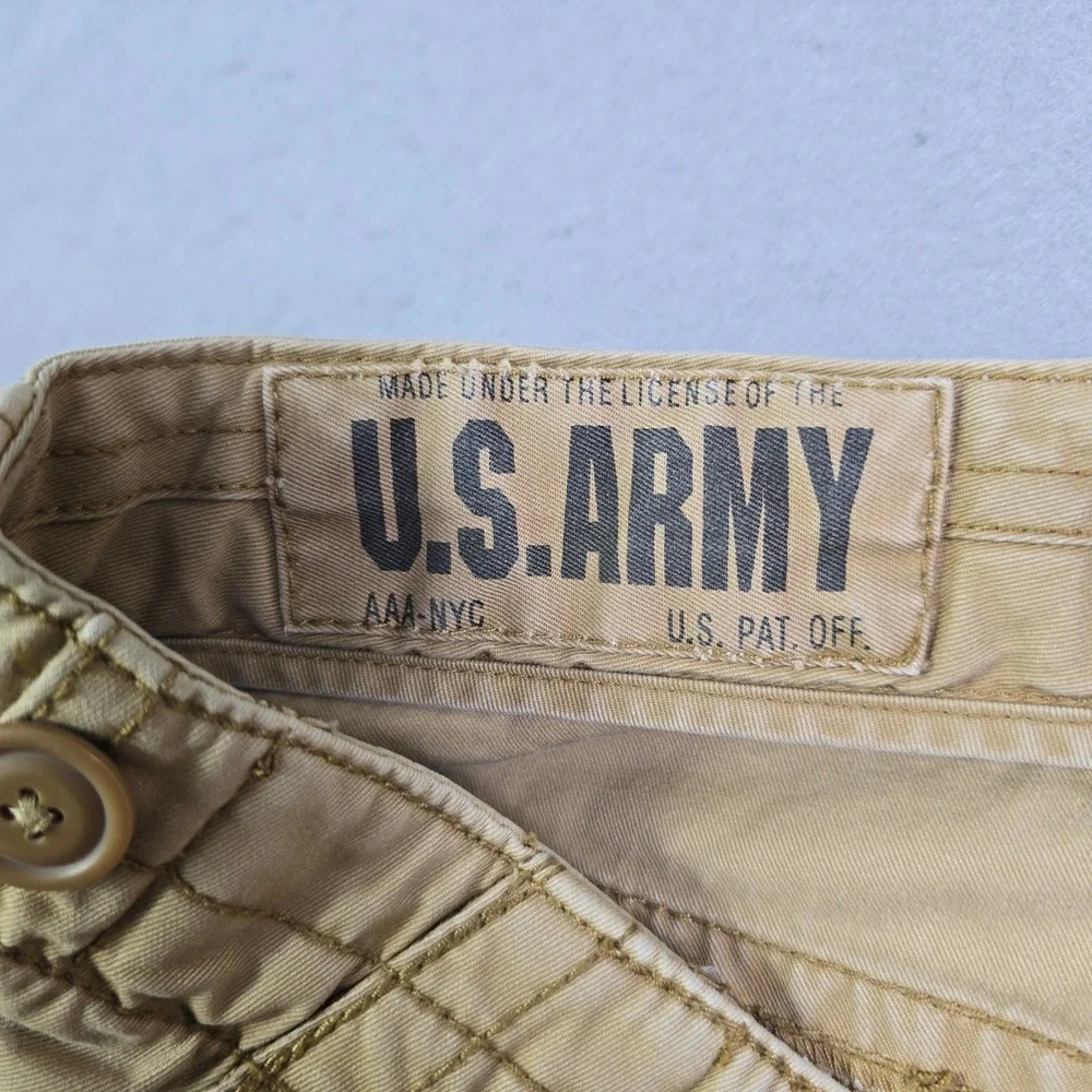 US Army 1st Infantry Division Pants Mens 38x32 (37x30) Khaki Military Utility